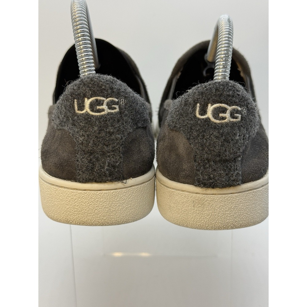 UGG Jass Charcoal Grey Suede Slip On Sneakers Womens 9 1096938 Low Top Flats
